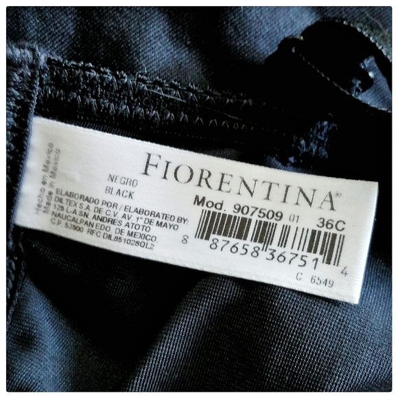 3/$30 36C Fiorentina Floral Lace Vintage Bodysuit - Picture 7 of 7